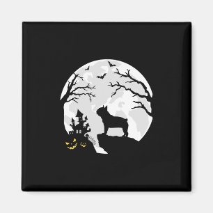 Bulldog Hund i Måne Halloween Costume Manar Wome Magnet