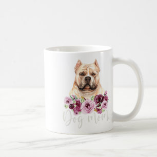 Bulldog Hund Mamma Blommigt Bully Mamma Kaffemugg