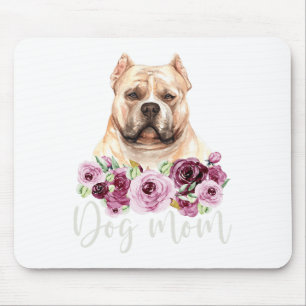 Bulldog Hund Mamma Blommigt Bully Mamma Musmatta
