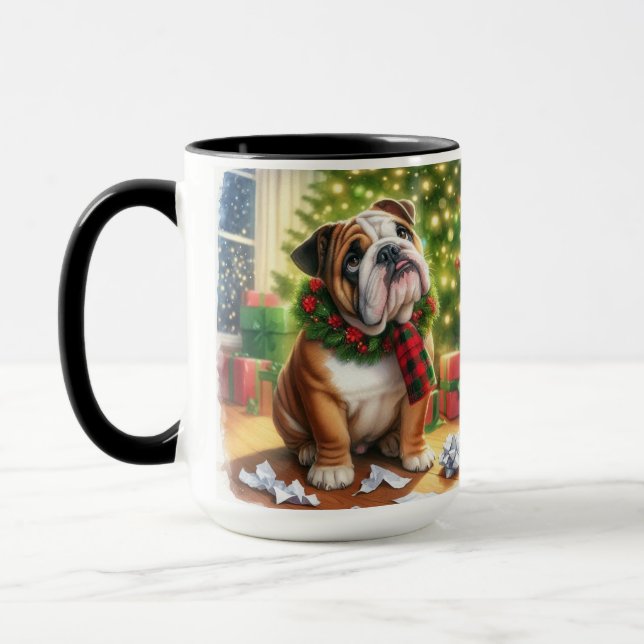 Bulldog I Can Explain Christmas Coffee Mug Cup Mugg (Vänster)