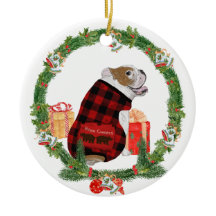 Bulldog i julfransen