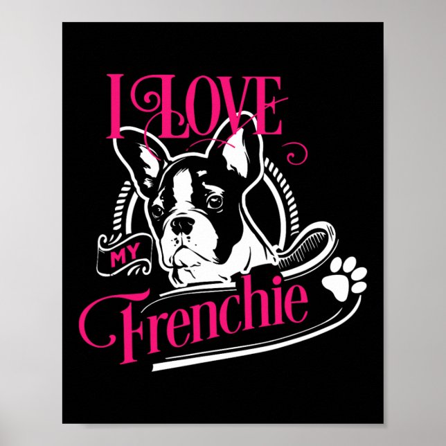 Bulldog - I Kärlek My Frenchie 1 Poster (Framsidan)