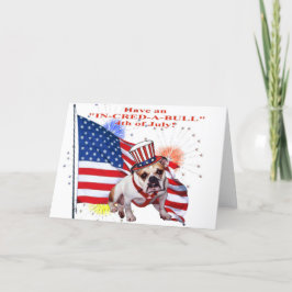 Bulldog - Independence day Firande Kort