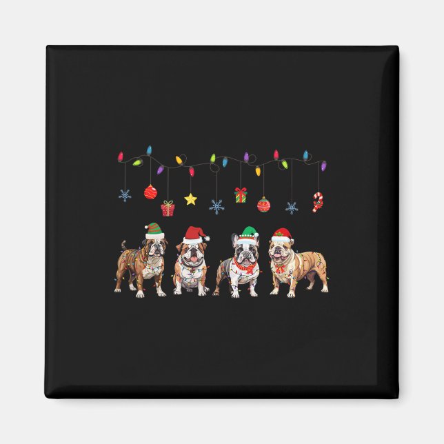 Bulldog-jul6 Magnet (Framsidan)