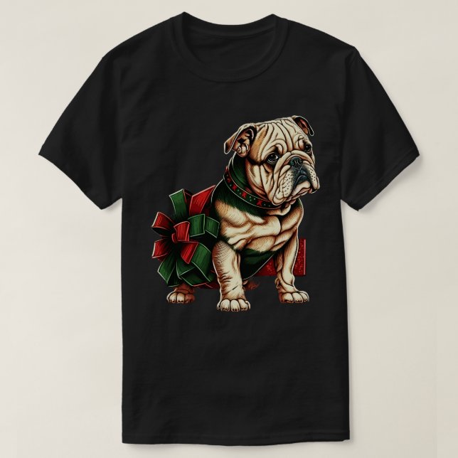 Bulldog jul 2 t shirt (Design framsida)