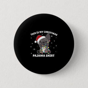Bulldog-jul det här är min jul Pajama Knapp