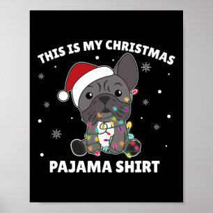 Bulldog-jul det här är min jul Pajama Poster