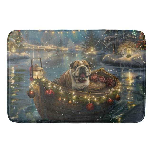 Bulldog Jul Festive Voyage Badrumsmatta (Framsidan)