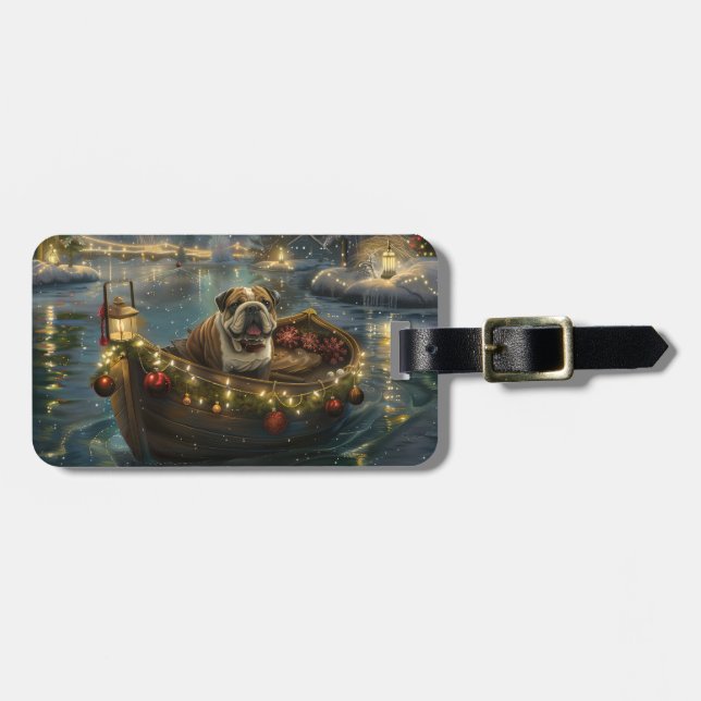 Bulldog Jul Festive Voyage Bagagebricka (Horisontell Framsida)