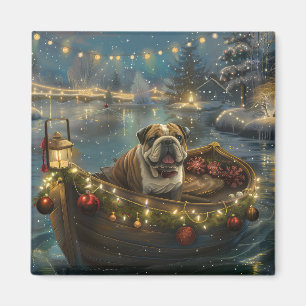 Bulldog Jul Festive Voyage Magnet