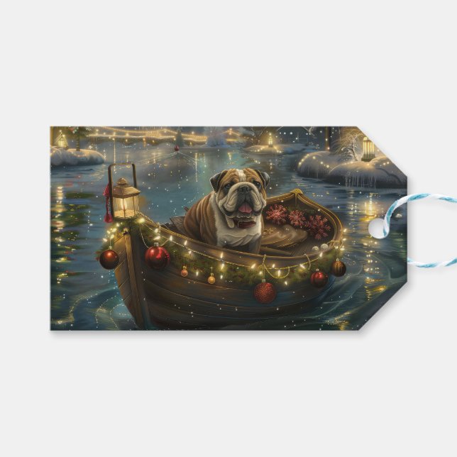 Bulldog Jul Festive Voyage Presentetikett (Framsidan (Horisontell))