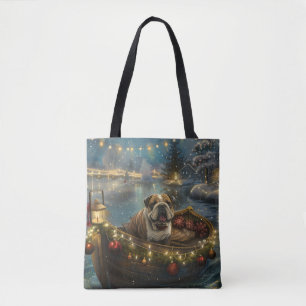 Bulldog Jul Festive Voyage Tygkasse