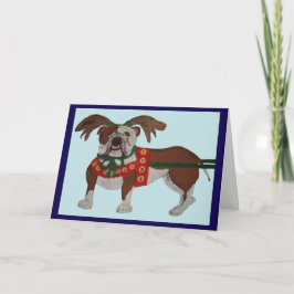 Bulldog Julbock Kort