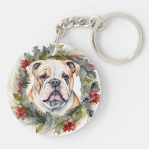 Bulldog Julkrans Festlig Valp