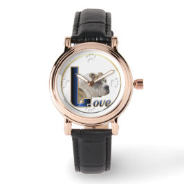 Bulldog Kärlek Art Gifts Armbandsur