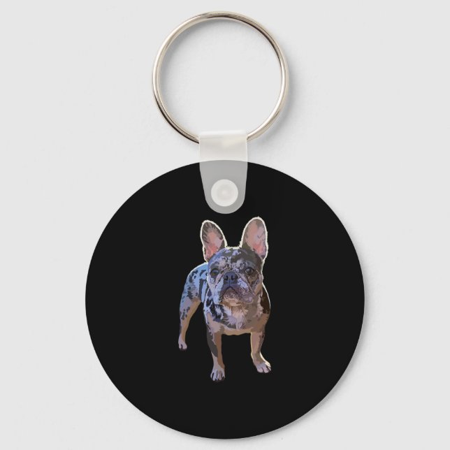 Bulldog Kärlek Nyckelring (Framsida)