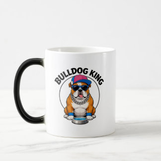 Bulldog King Coola Solglasögon Design Magisk Mugg