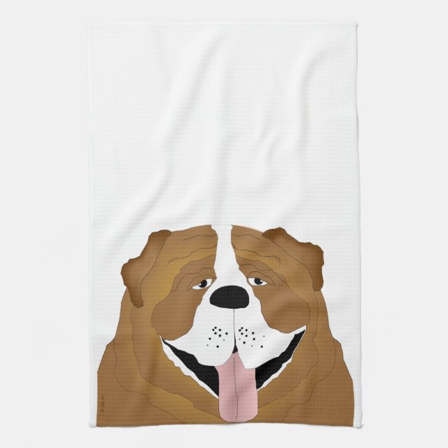 Bulldog Kitchen Towel Kökshandduk (Vertikal)