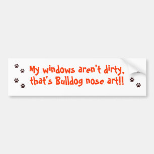 Bulldog-klistermärke Bildekal