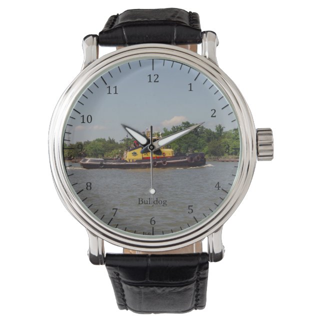 Bulldog-klocka Armbandsur (Framsida)