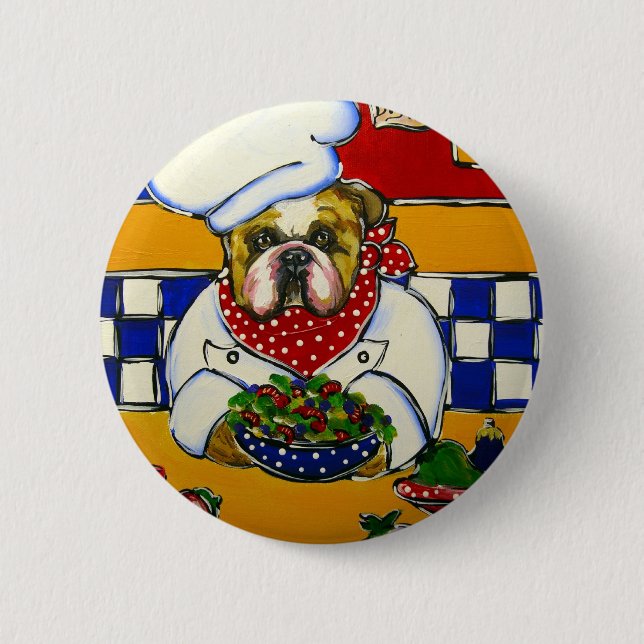 Bulldog-kock Knapp (Framsida)