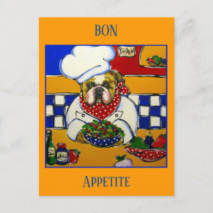 Bulldog Kökschef Vykort