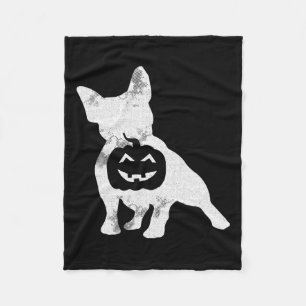 Bulldog Lazy Halloween Costume Cute Frenchie Pumpk Fleecefilt