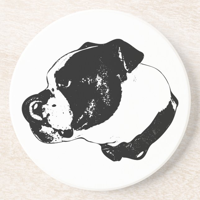 Bulldog Lick Stone Coaster Underlägg (Framsidan)