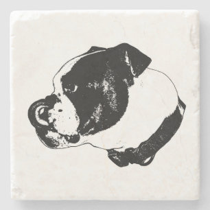 Bulldog Linje Art Coaster Stenunderlägg