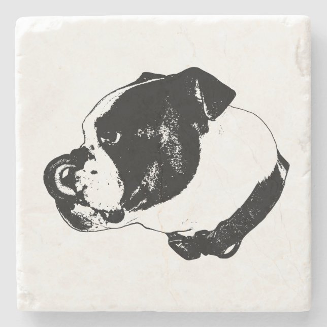 Bulldog Linje Art Coaster Stenunderlägg (Framsidan)