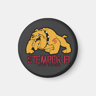 Bulldog Logotyp Magnet