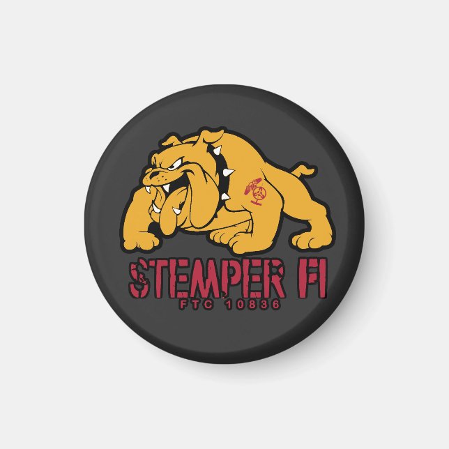 Bulldog Logotyp Magnet (Framsidan)