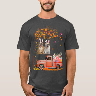 Bulldog Lover Bunny Truck Eggs Tree Dog Rabbit Eas T Shirt
