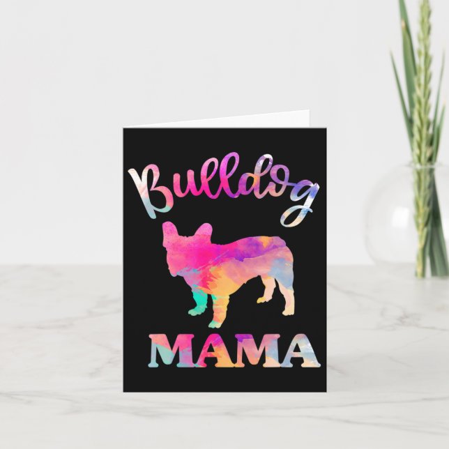 Bulldog Mama  Kort (Framsida)