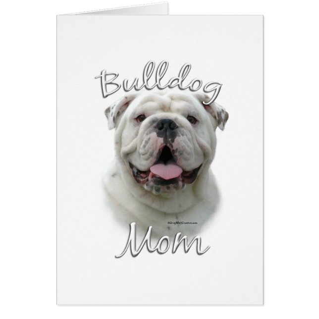 Bulldog Mamma 2 Hälsningskort (Framsidan)