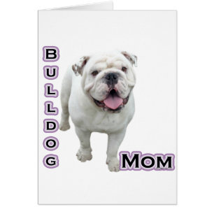 Bulldog Mamma 4 Hälsningskort