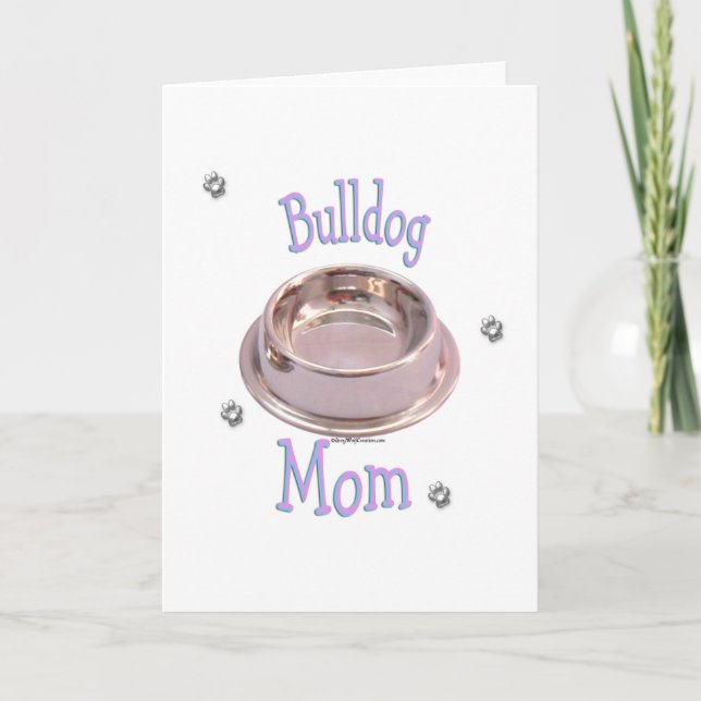 Bulldog Mamma Helgkort (Framsida)