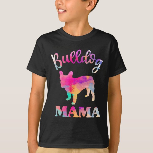 Bulldog Mamma T Shirt (Framsida)
