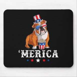 Bulldog Manar Women Usa American Flagga English Bu Musmatta