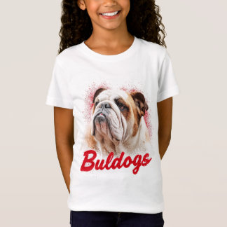 Bulldog Mascot - Aggressiva och kraftfulla sport D T Shirt