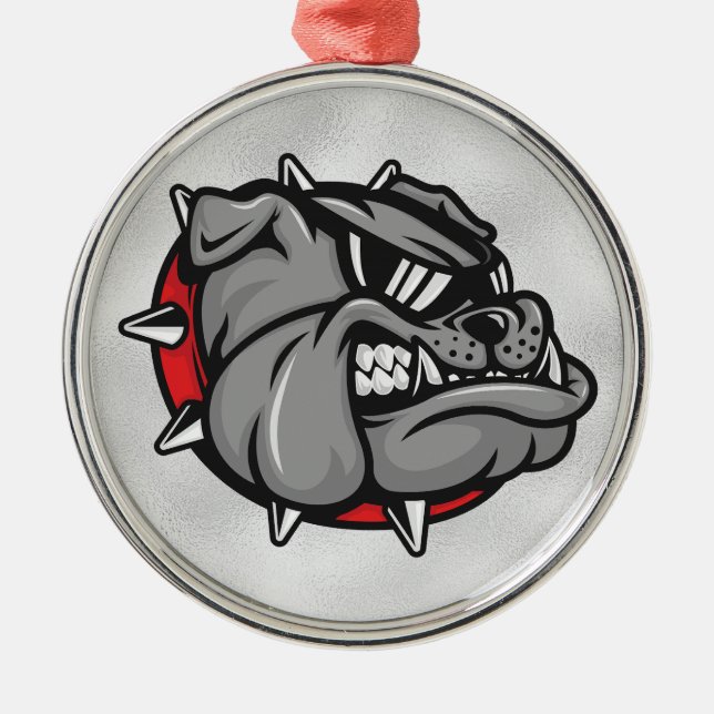 Bulldog Mascot Ornament (Framsidan)