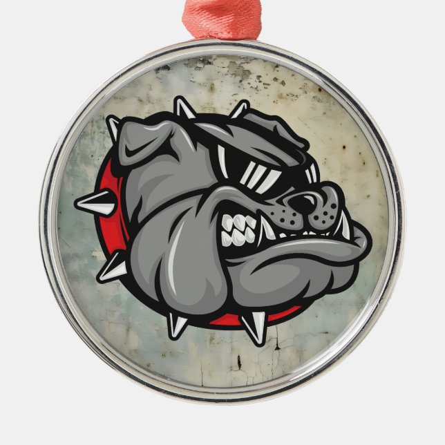 Bulldog Mascot Ornament (Framsidan)