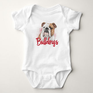 Bulldog Mascot - Tuff och tenaciös sportlogo T Shirt
