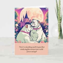 bulldog message happy birthday kort