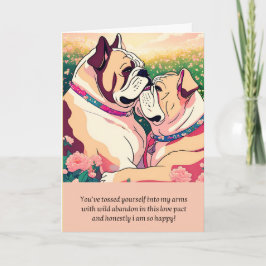 bulldog message happy birthday kort