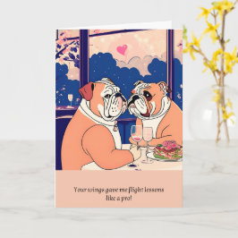 bulldog message happy birthday kort