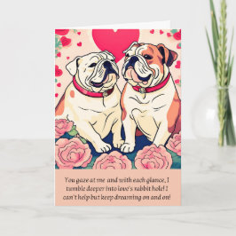 bulldog message happy birthday kort