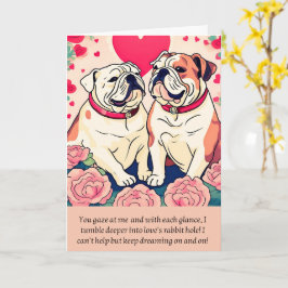 bulldog message happy birthday kort