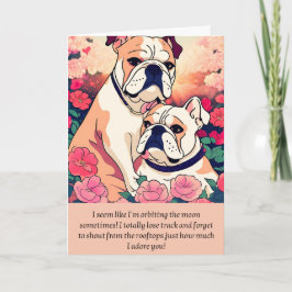 bulldog message happy birthday kort