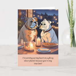 bulldog message happy birthday kort